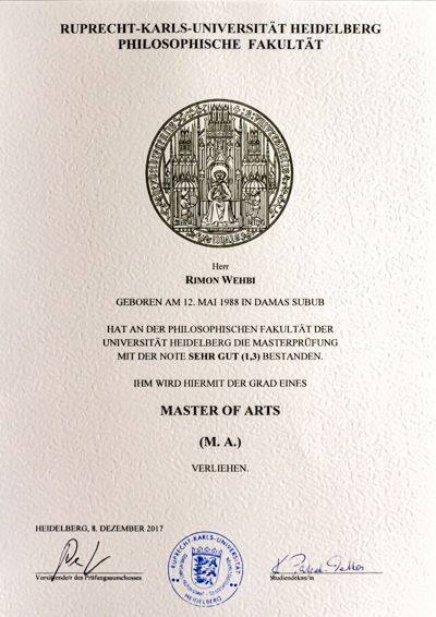 My story with Aramaic. My master's certificate